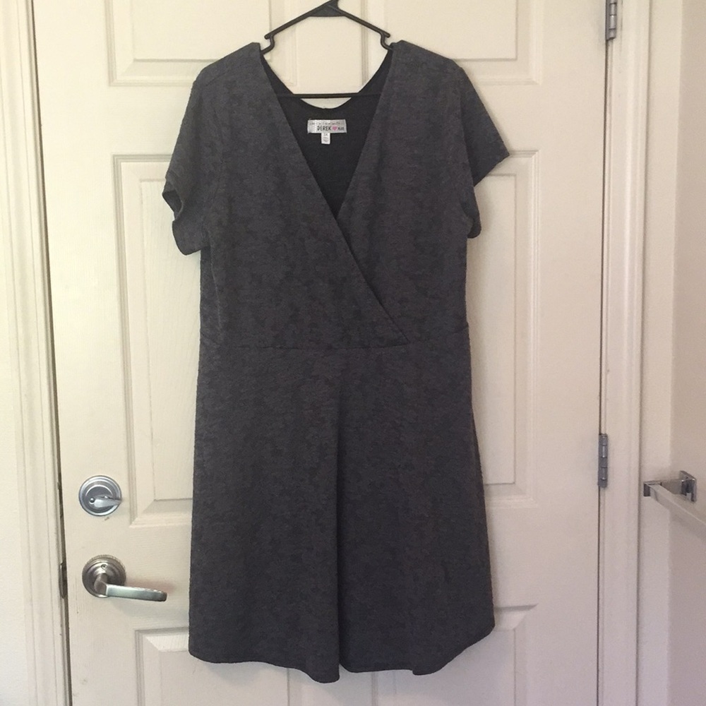 Gray Short Sleeved Dress